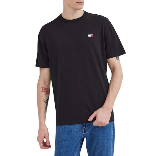 Tommy Hilfiger Jeans Black Cotton Cotton T-Shirt