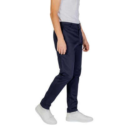 Calvin Klein Blue Cotton Rigenerato Jeans & Pant