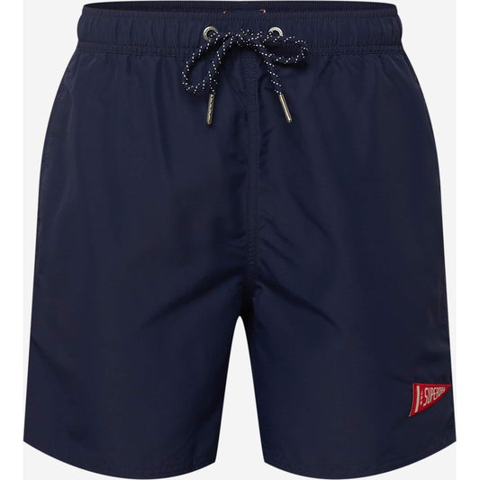 Superdry Blue Recycled Polyester Swimwear