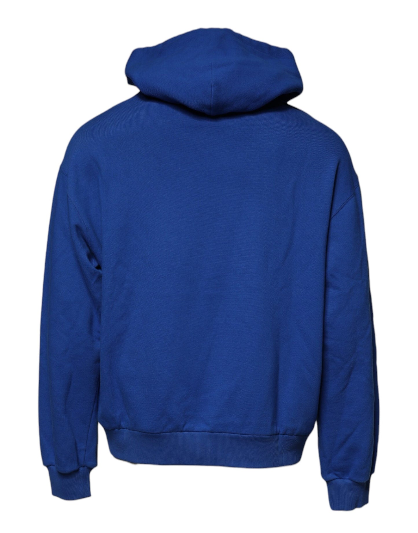 Dolce & Gabbana Blue Logo Print Hooded Sweatshirt Sweater