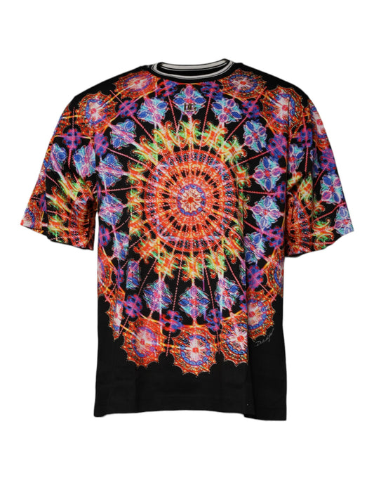 Dolce & Gabbana Multicolor Kaleidoscope Men Short Sleeves T-shirt