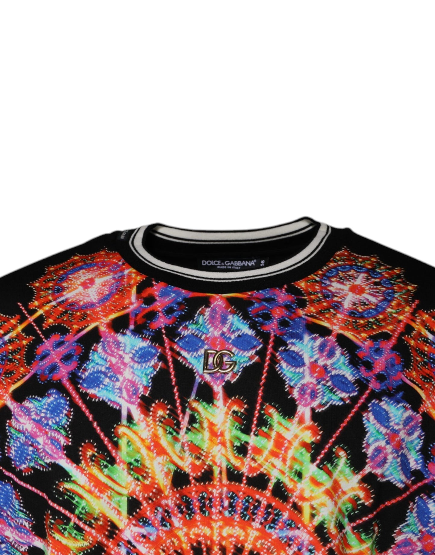 Dolce & Gabbana Multicolor Kaleidoscope Men Short Sleeves T-shirt