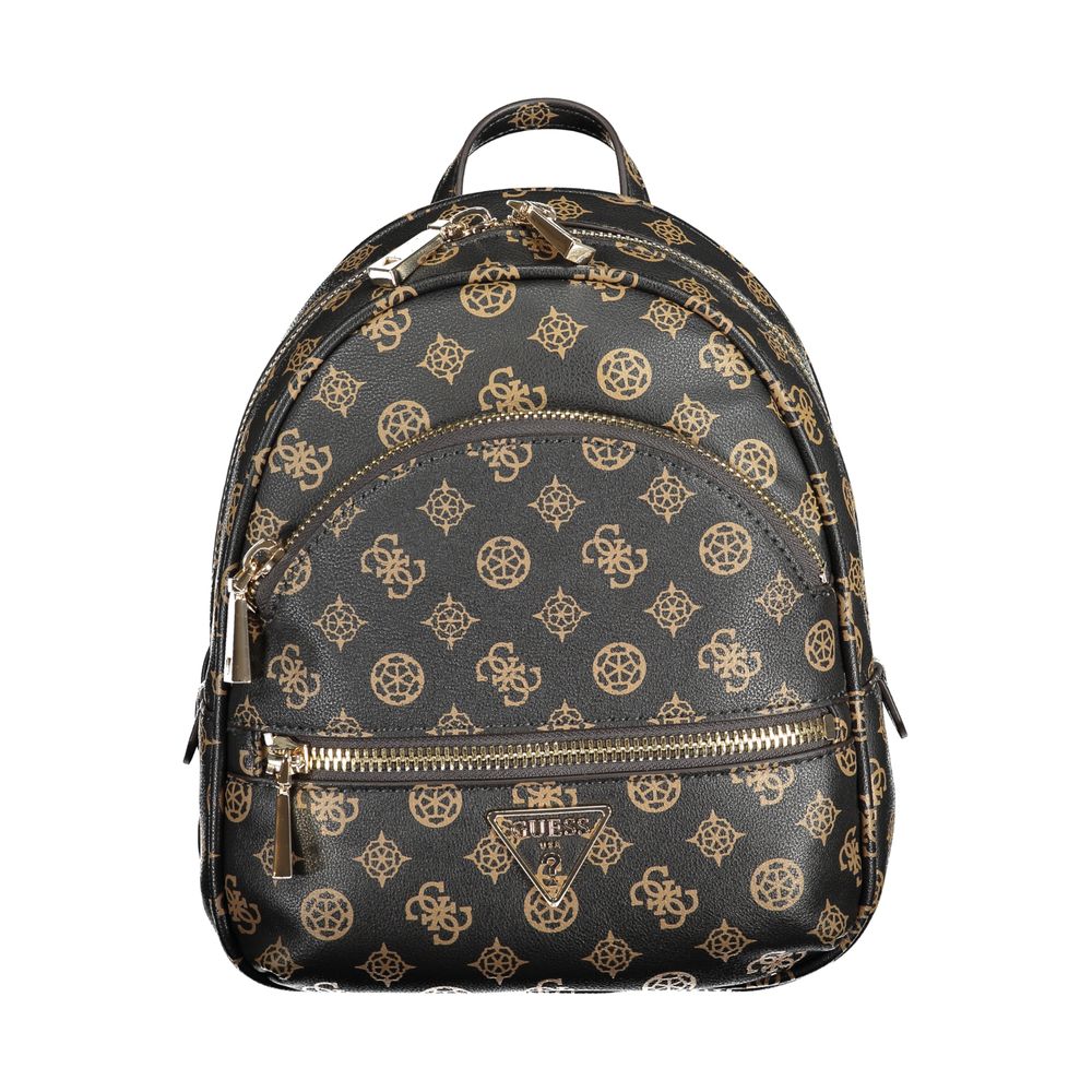 Guess Jeans Brown Polyethylene Backpack