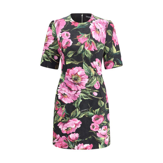 Dolce & Gabbana Peony print mini Dress