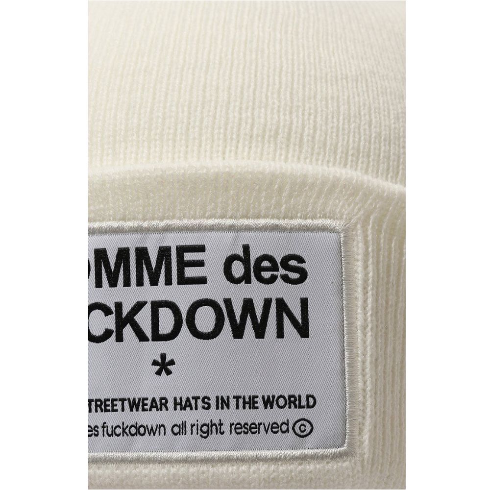 Comme Des Fuckdown White Acrylic Hats & Cap