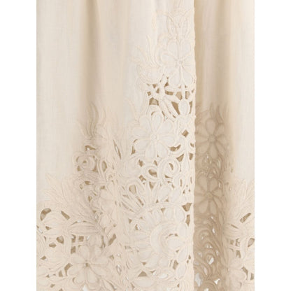 Zimmermann Wylie Embroidered Midi Skirt