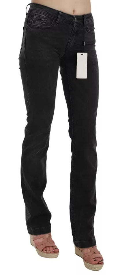 Dolce & Gabbana Black Slim Fit Cotton Jeans D&G Pants