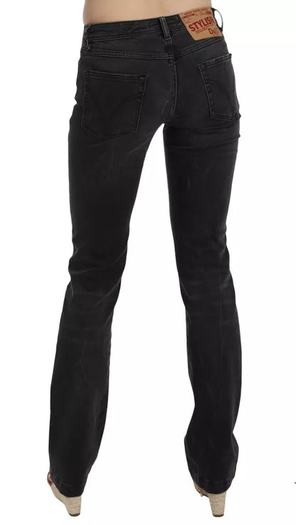 Dolce & Gabbana Black Slim Fit Cotton Jeans D&G Pants