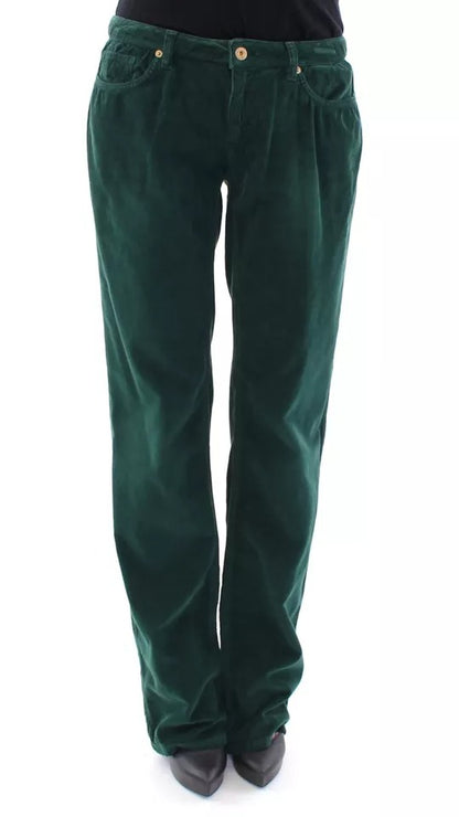 Dolce & Gabbana Green Cotton Corduroys SLIMMY Fit D&G Pants