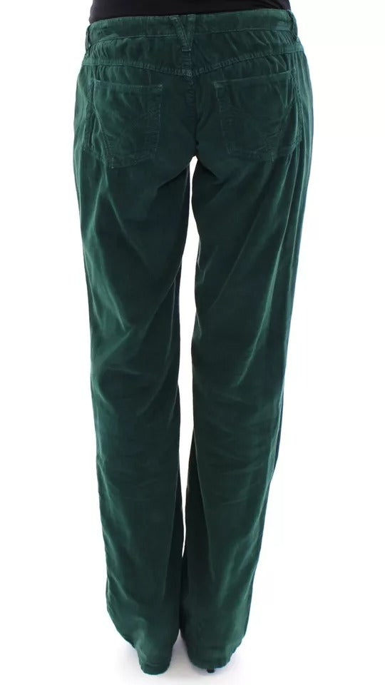 Dolce & Gabbana Green Cotton Corduroys SLIMMY Fit D&G Pants