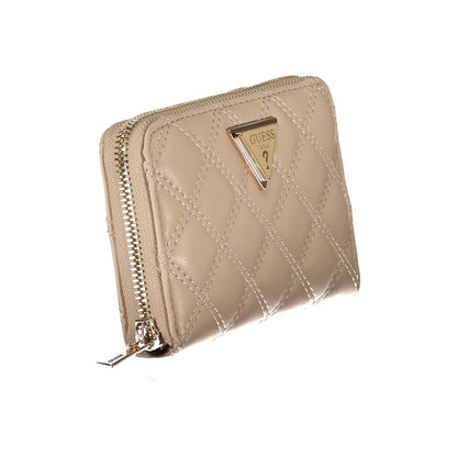 Guess Jeans Beige Polyethylene Wallet