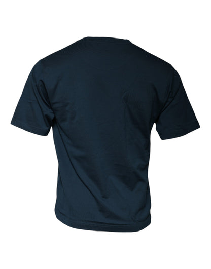 Dolce & Gabbana Blue Logo Crew Neck Short Sleeves T-shirt