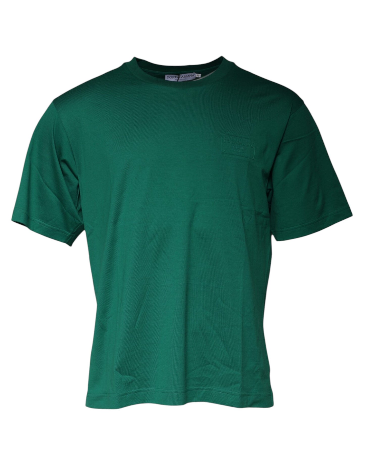 Dolce & Gabbana Green Logo Crew Neck Short Sleeves T-shirt