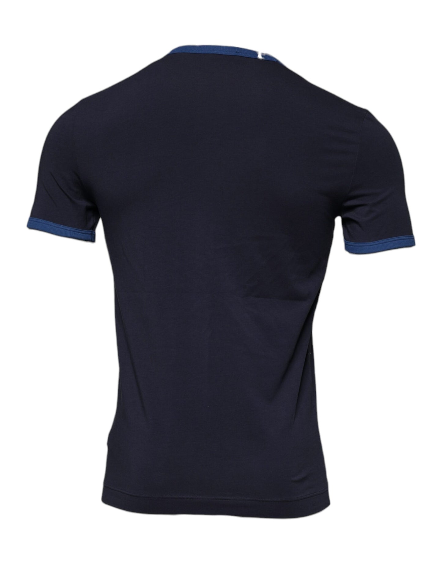 Dolce & Gabbana Blue Cotton Stretch Crewneck Underwear T-shirt