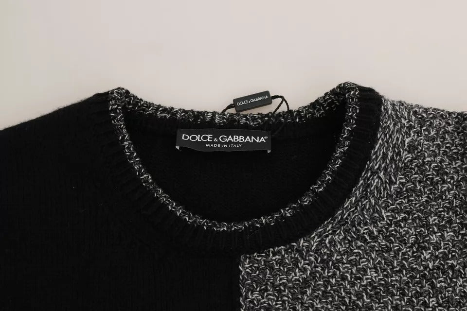 Dolce & Gabbana Multicolor KING Knight Monkey Knitted Cashmere Wool Sweater