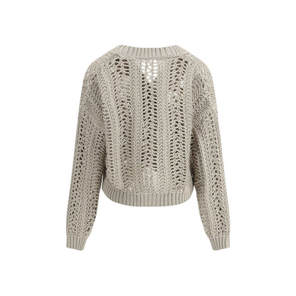 Brunello Cucinelli Cardigan in perforated knit