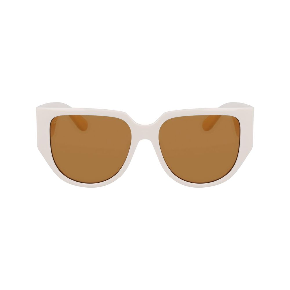 Ferragamo White Bio Injected Sunglasses