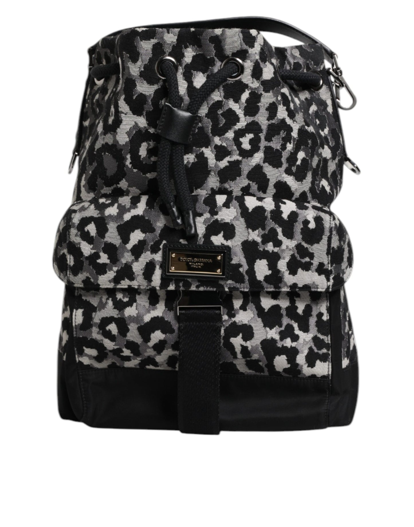 Dolce & Gabbana Multicolor Leopard Jacquard Hobo Crossbody Borse Bag