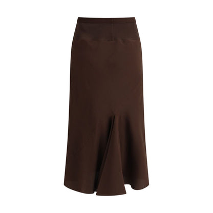 Rick Owens Silk midi Skirt