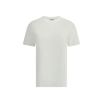 Jil Sander T-Shirt with leather patch