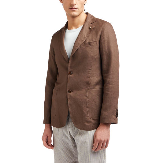 AT.P.CO Brown Linen Blazer