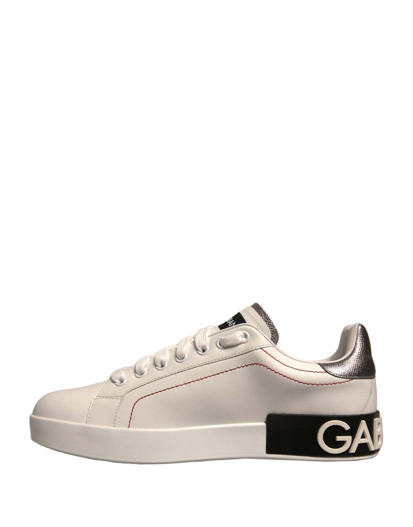 Dolce & Gabbana White Leather Classic Low Top Sneakers Shoes