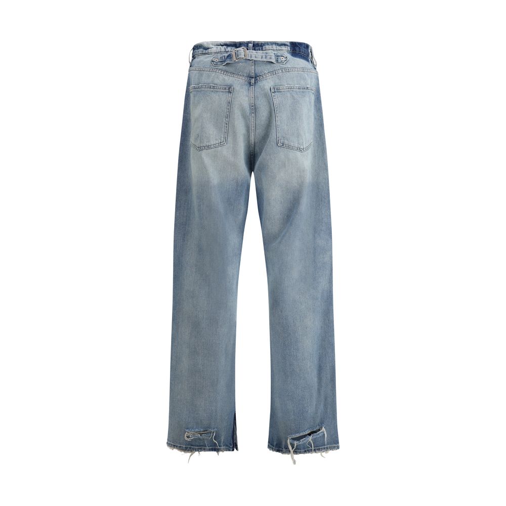 Margiela Jeans with back cinch strap