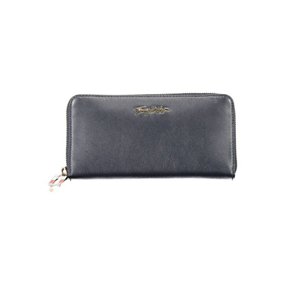 Tommy Hilfiger Blue Leather Women Wallet