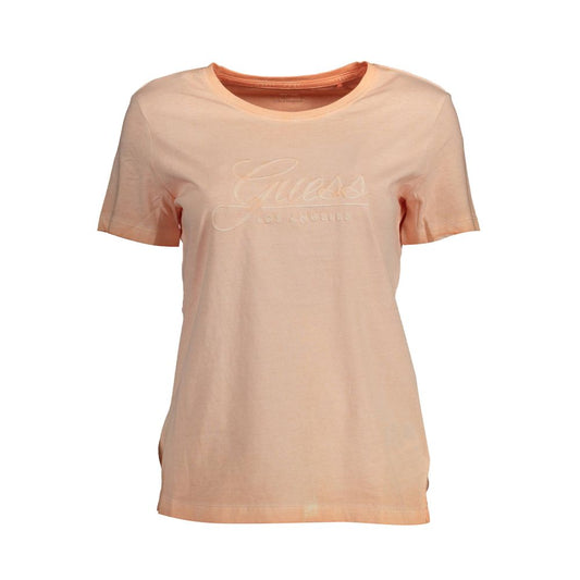 Guess Jeans Pink Cotton Women T-Shirt