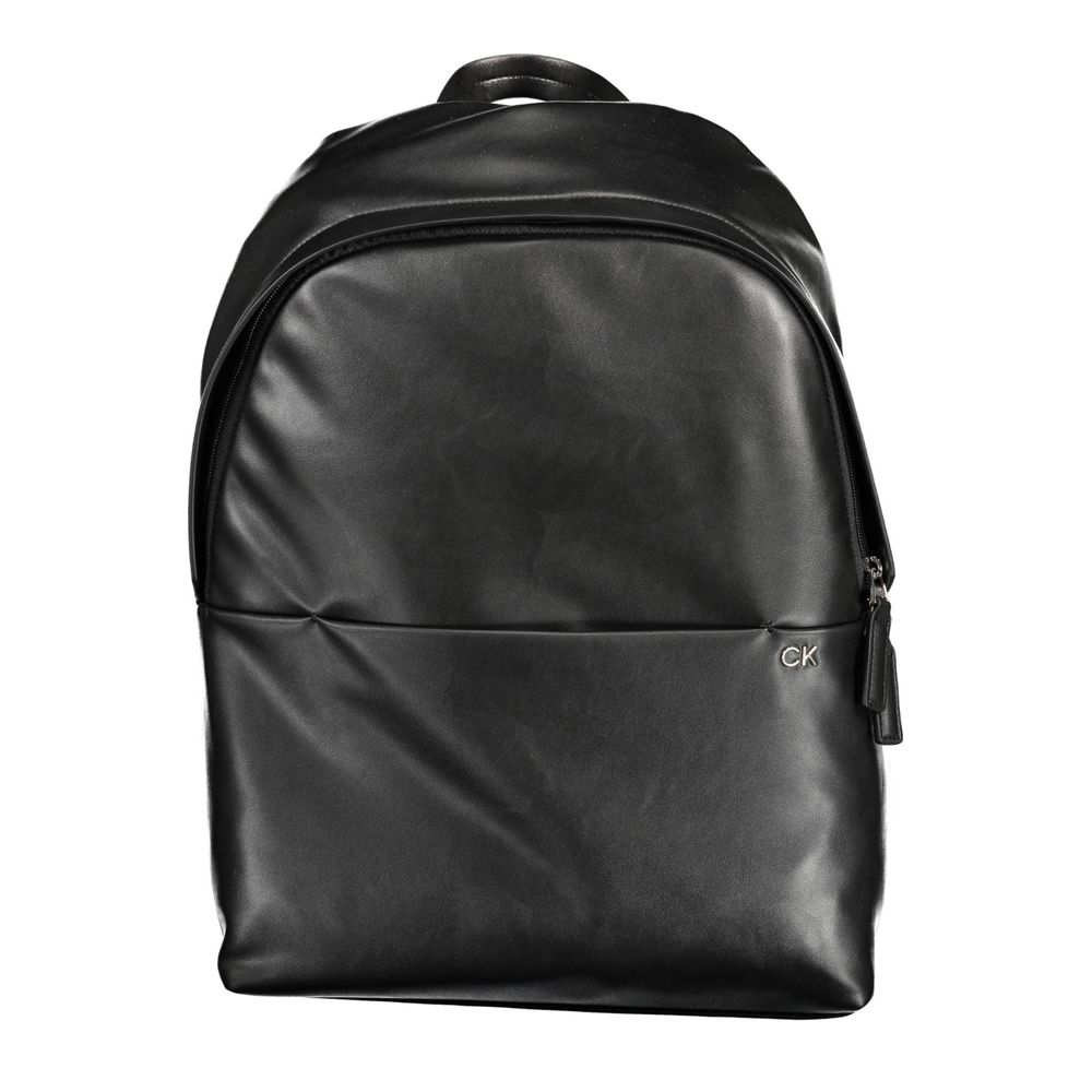 Calvin Klein Black Polyester Men Backpack