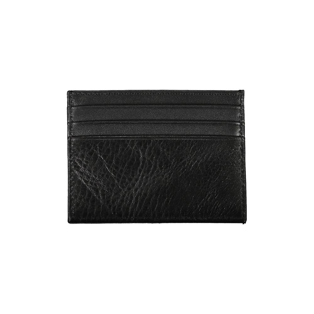 Tommy Hilfiger Black Leather Men Wallet