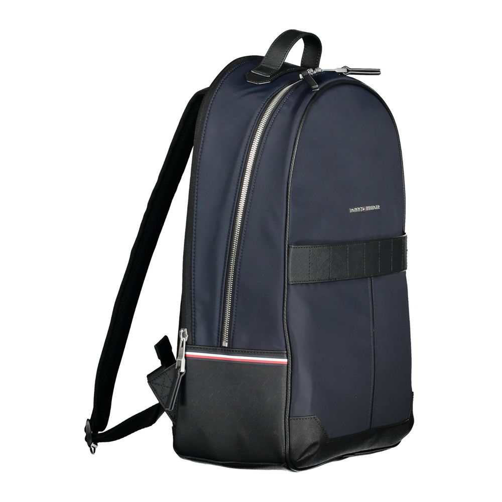 Tommy Hilfiger Blue Polyester Men Backpack