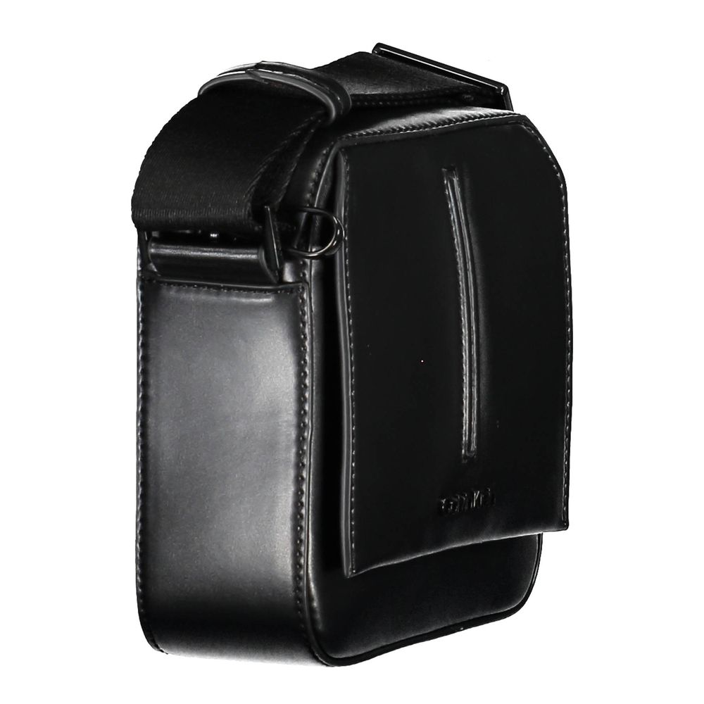 Calvin Klein Black Polyester Men Shoulder Bag