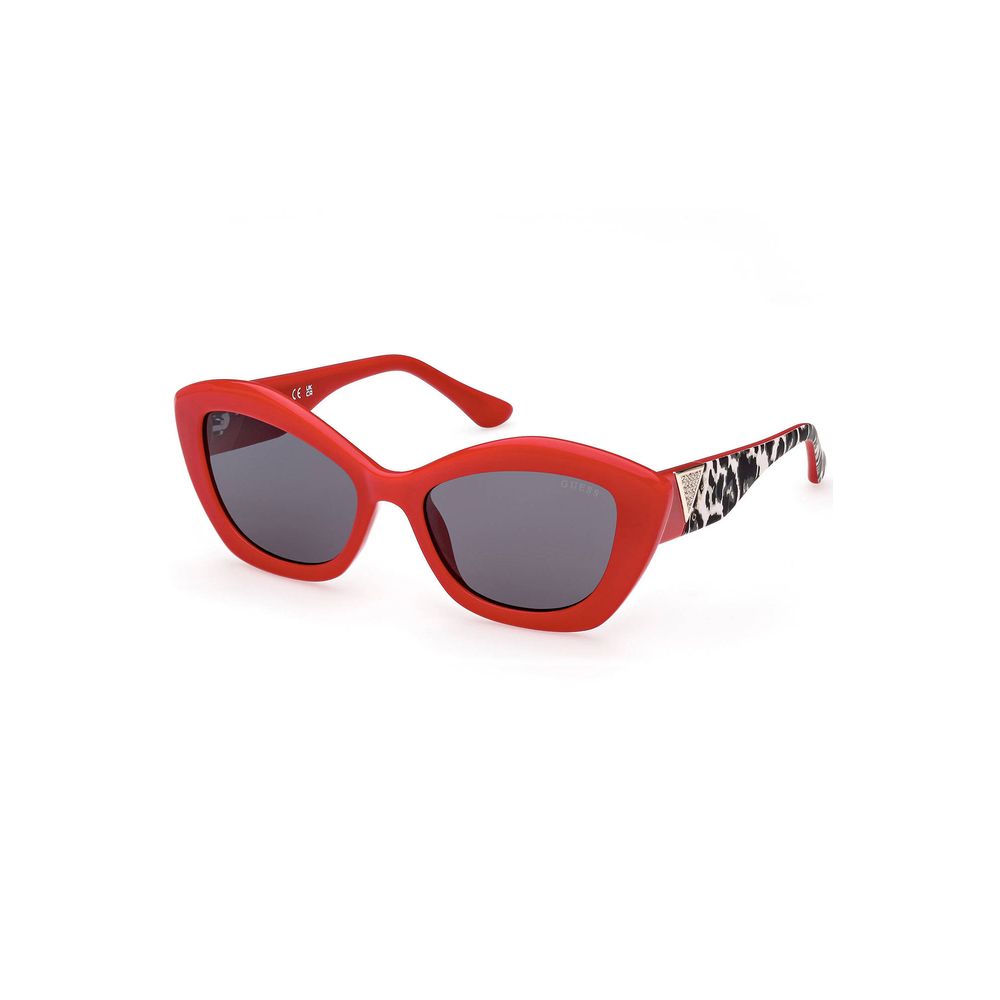 Guess Jeans Red Injected Plastic Women Sunglass