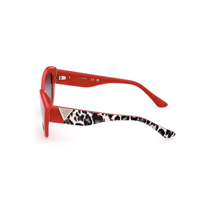 Guess Jeans Red Injected Plastic Women Sunglass