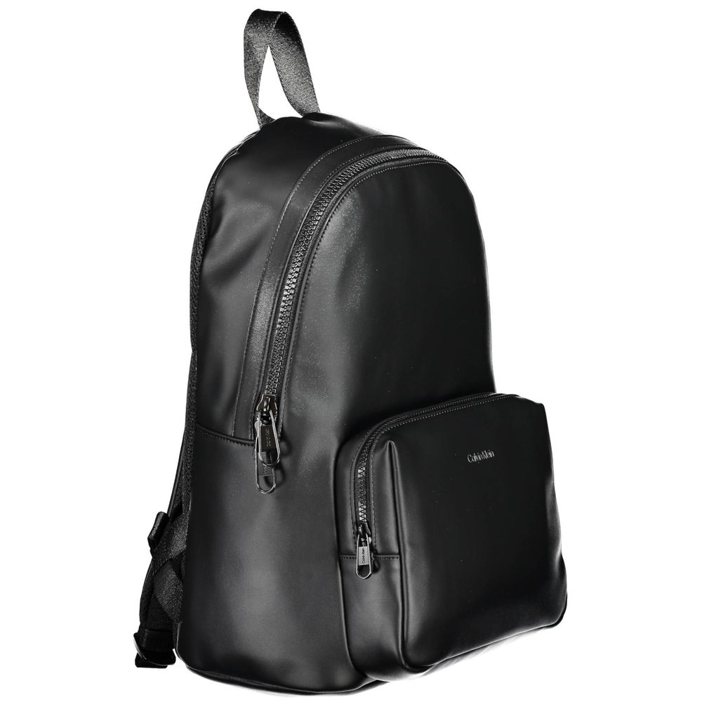 Calvin Klein Black Polyester Men Backpack