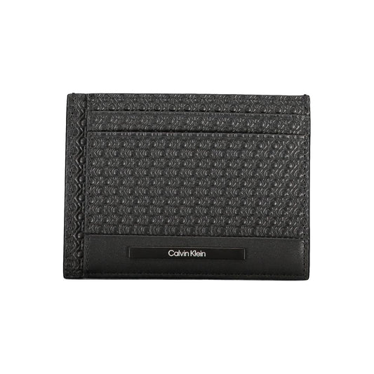 Calvin Klein Elegant Leather Card Holder with Contrasting Details