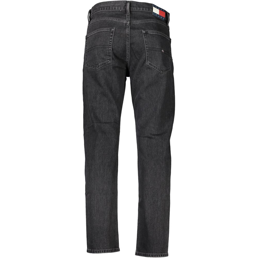 Tommy Hilfiger Black Cotton Jeans & Pant