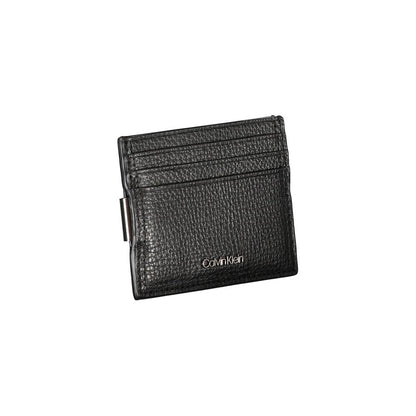 Calvin Klein Sleek Leather Card Holder with Money Clip