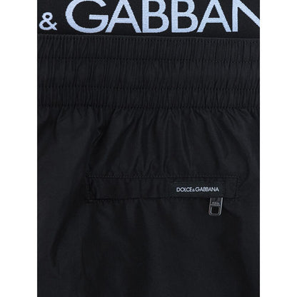 Dolce & Gabbana Black Polyester Swimwear