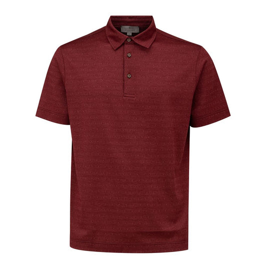 Canali Burgundy Cotton Polo Shirt