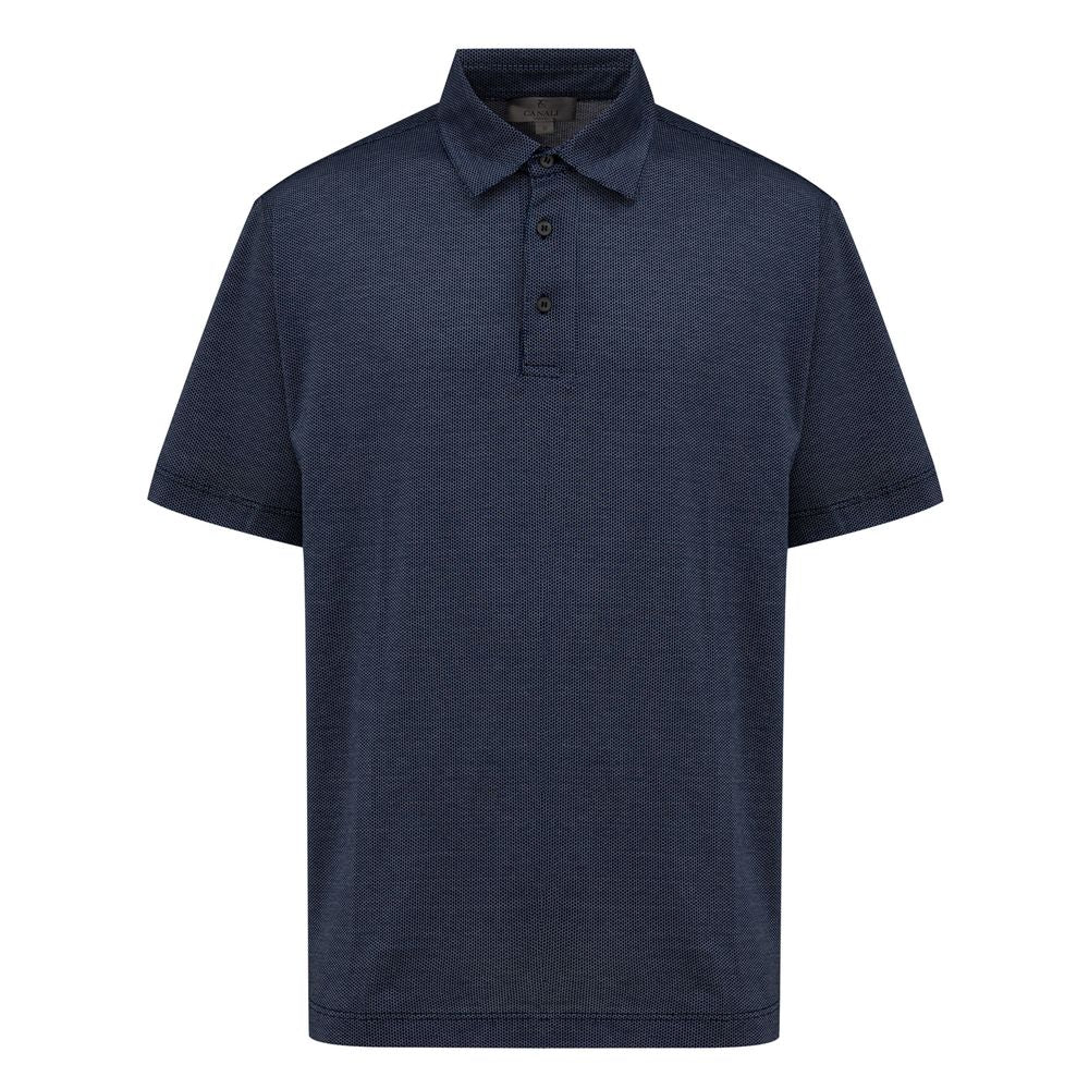 Canali Blue Cotton Polo Shirt