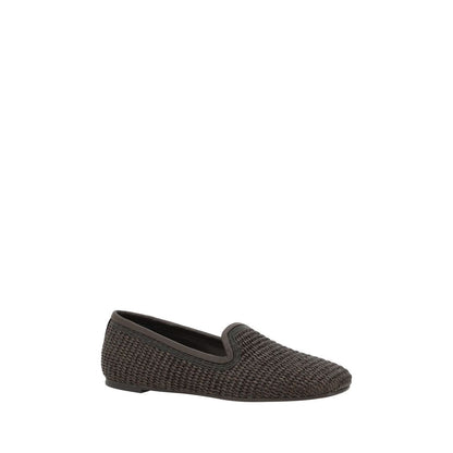 Brunello Cucinelli Raffia Loafers