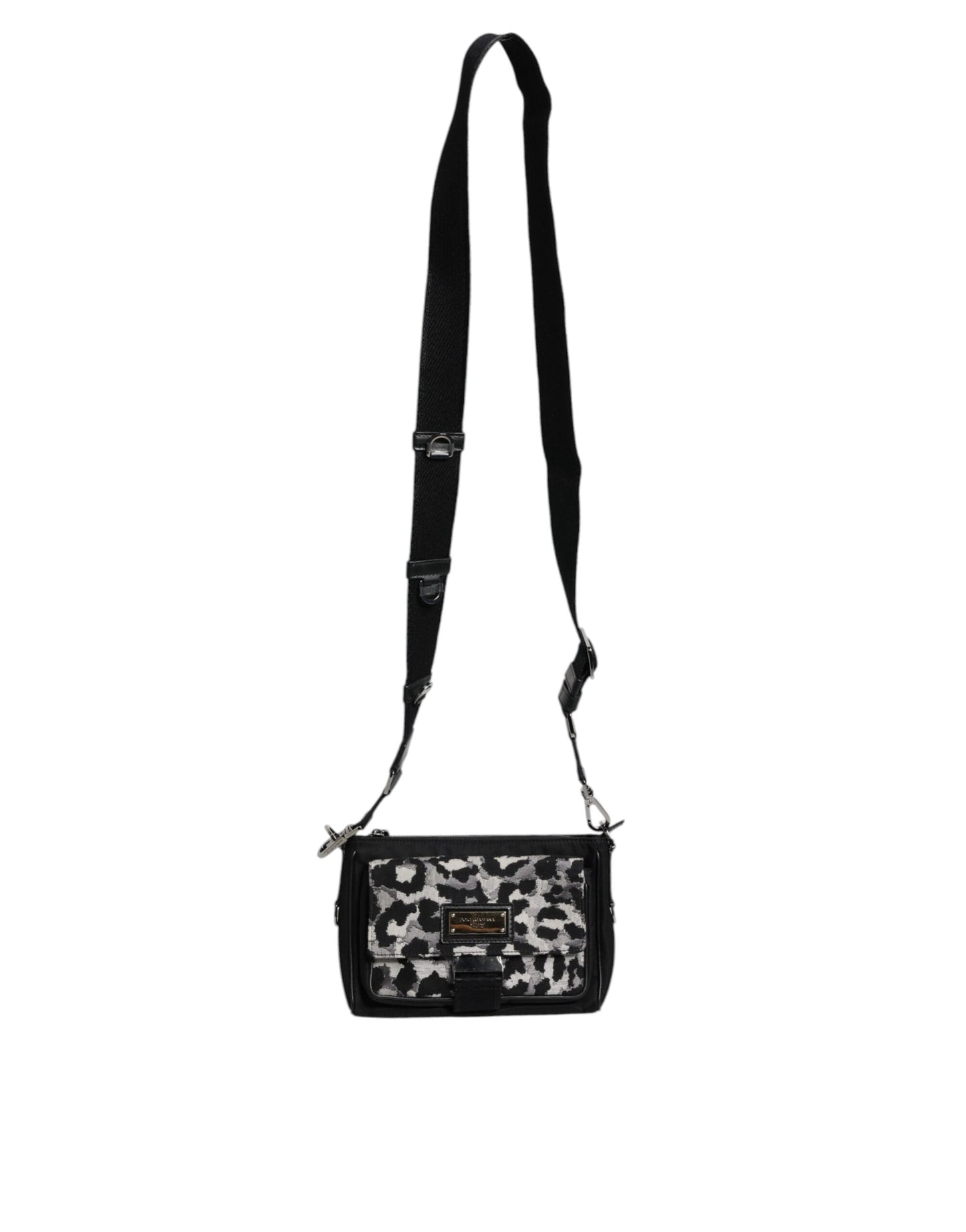 Dolce & Gabbana Multicolor Leopard Jacquard Crossbody Bag