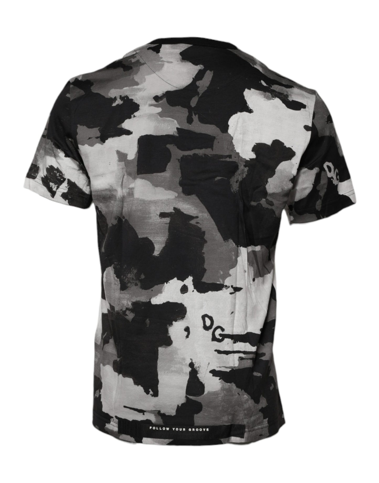 Dolce & Gabbana Multicolor Camouflage Crew Neck T-shirt