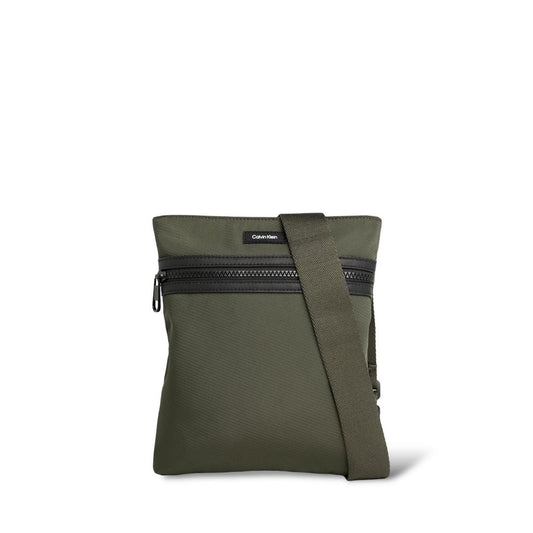 Calvin Klein Green Recycled Polyester Messenger Bag