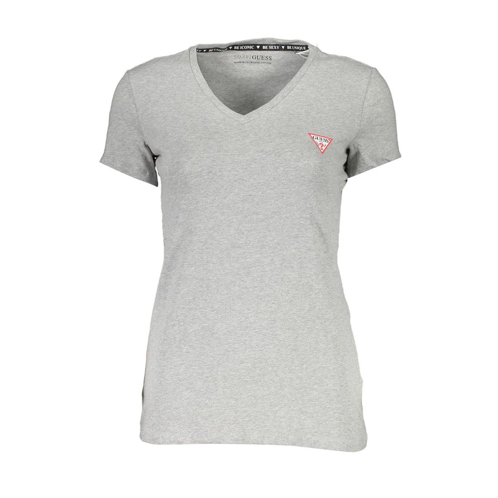 Guess Jeans Gray Cotton Women T-Shirt