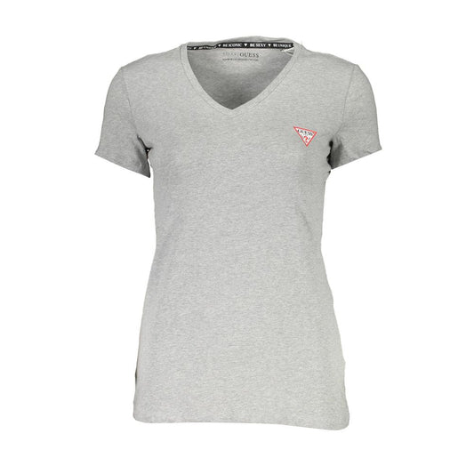 Guess Jeans Gray Cotton Women T-Shirt