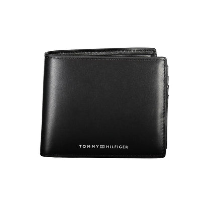 Tommy Hilfiger Black Leather Men Wallet