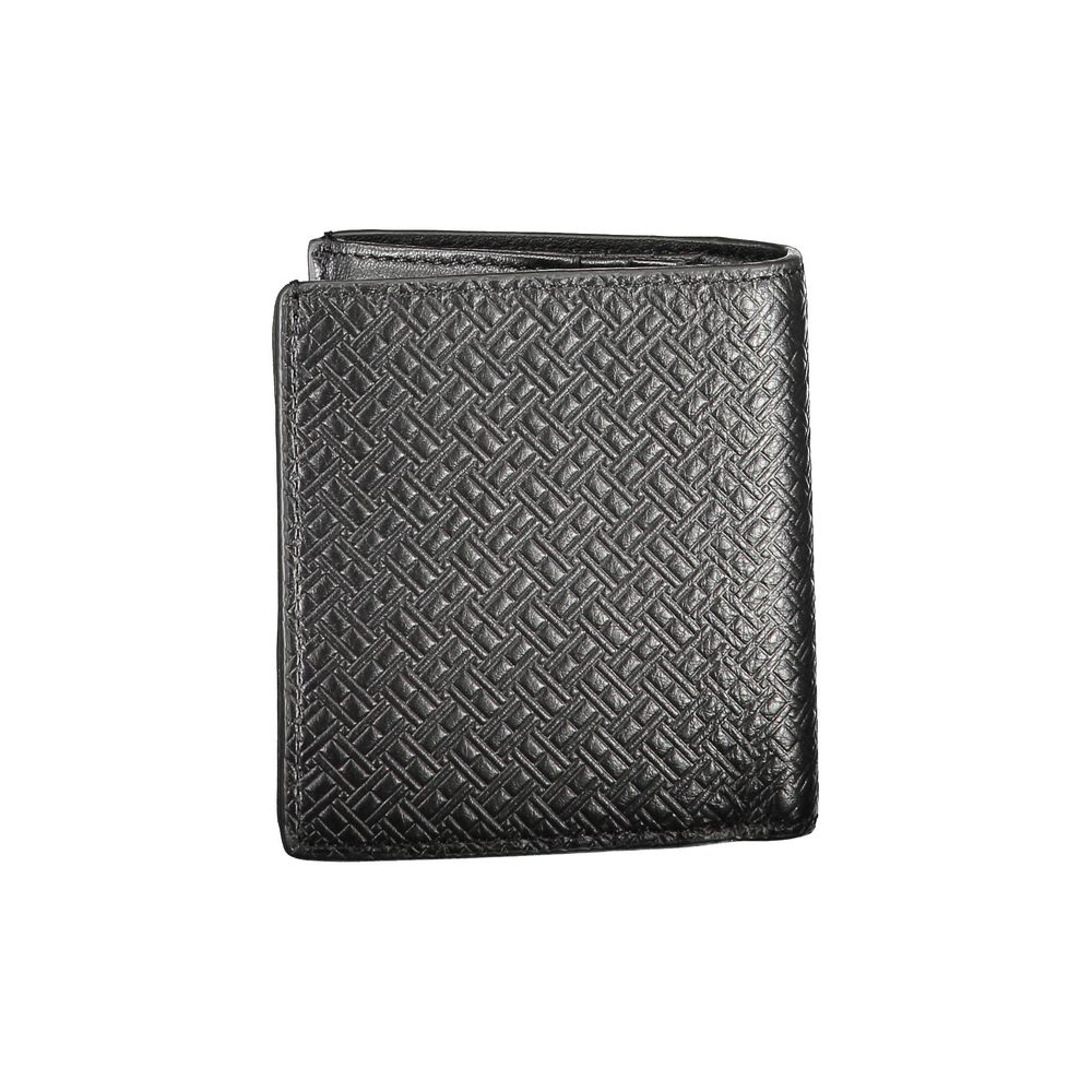 Tommy Hilfiger Black Leather Men Wallet